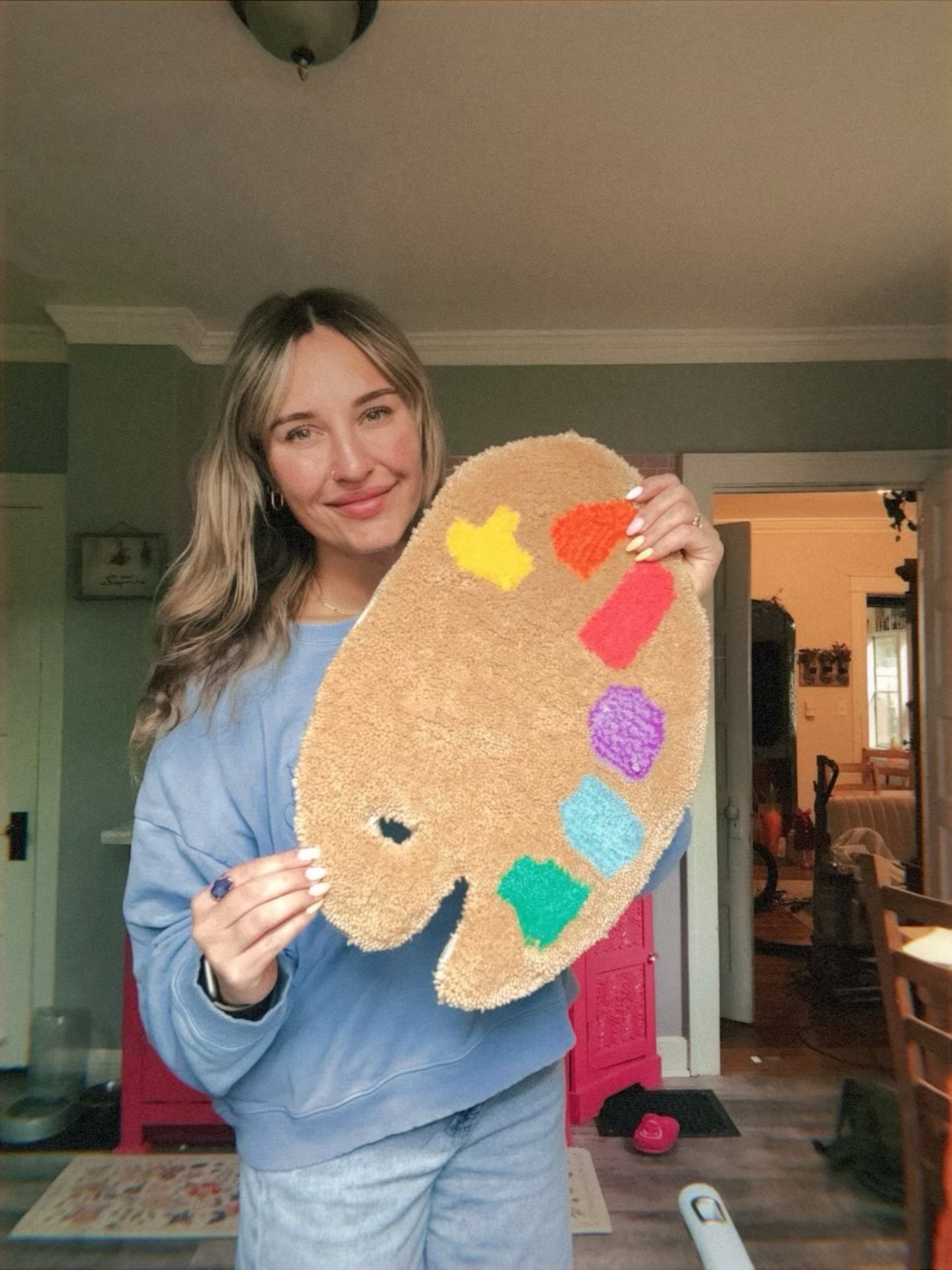 Tufted Wall Art (Paint Pallet)