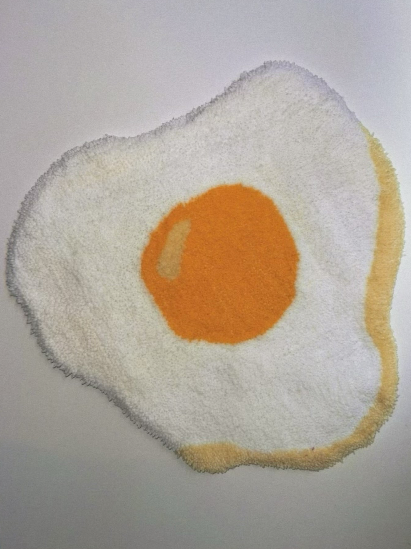 Tufted Wall Art (Fried Egg)