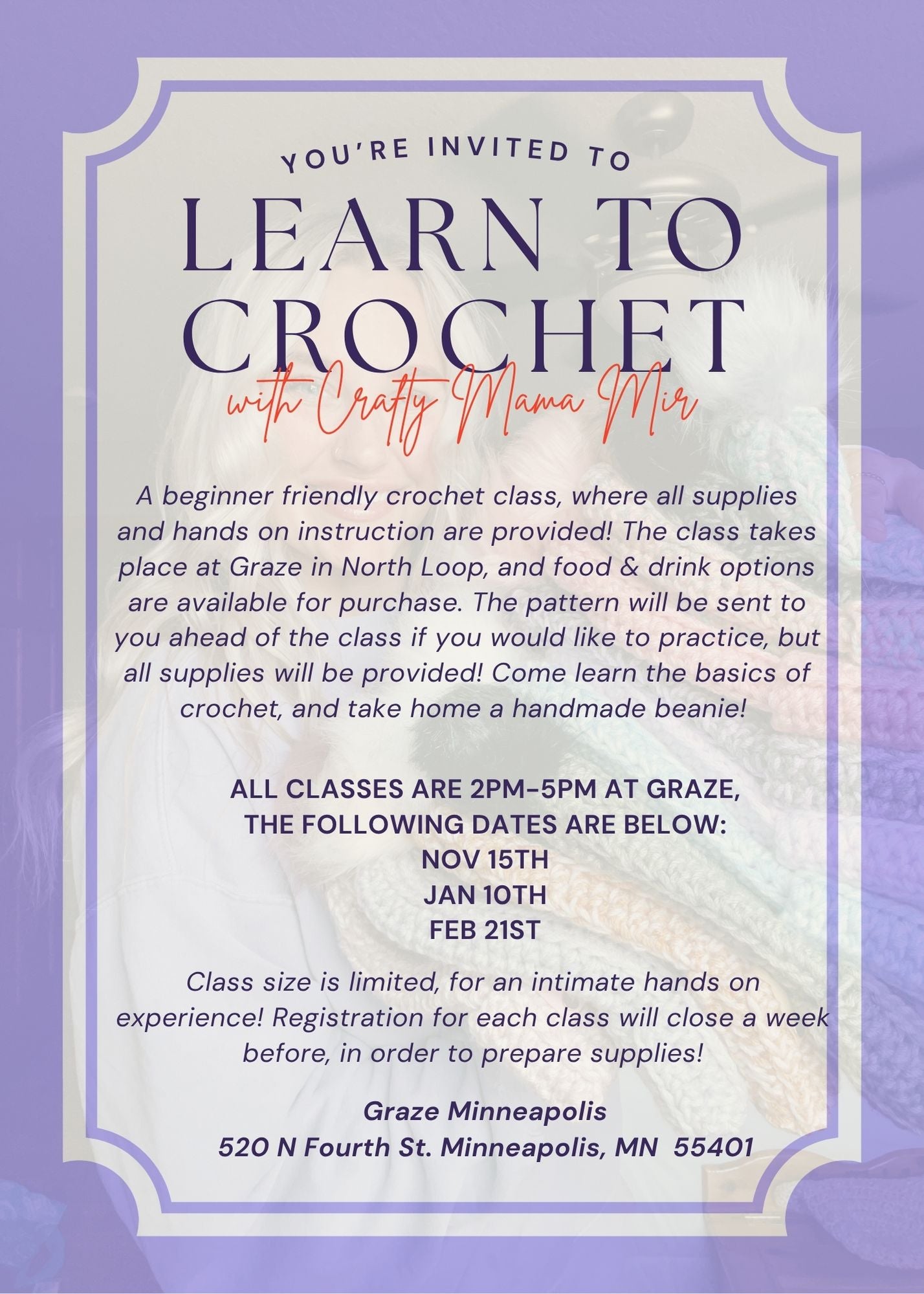 Learn To Crochet @ Graze