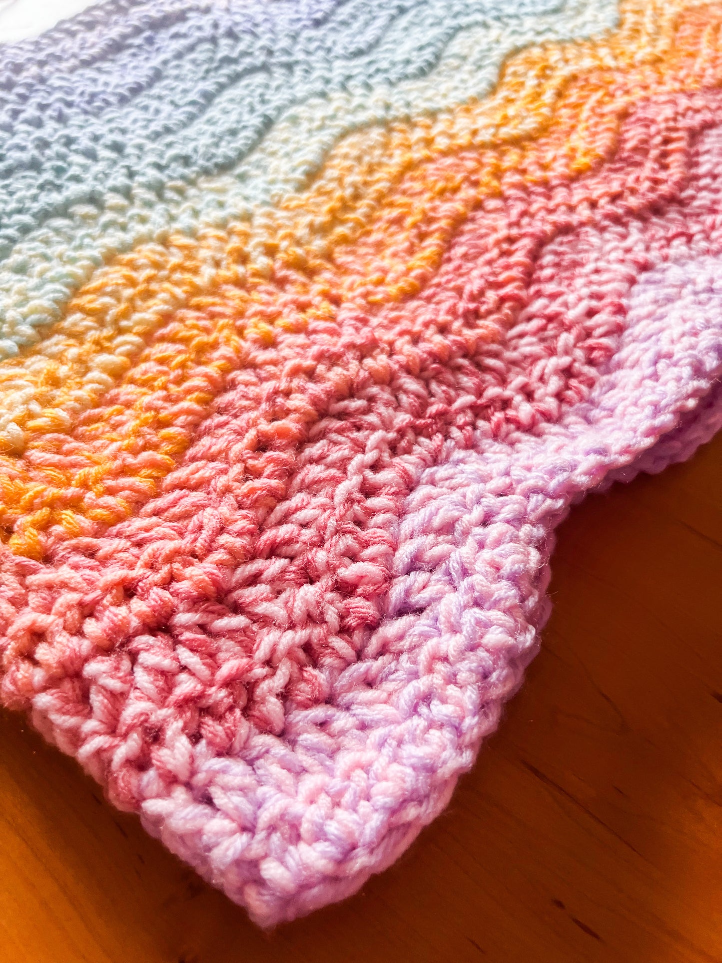 Mette's Unicorn Ripple Double Crochet Pattern & Tutorial
