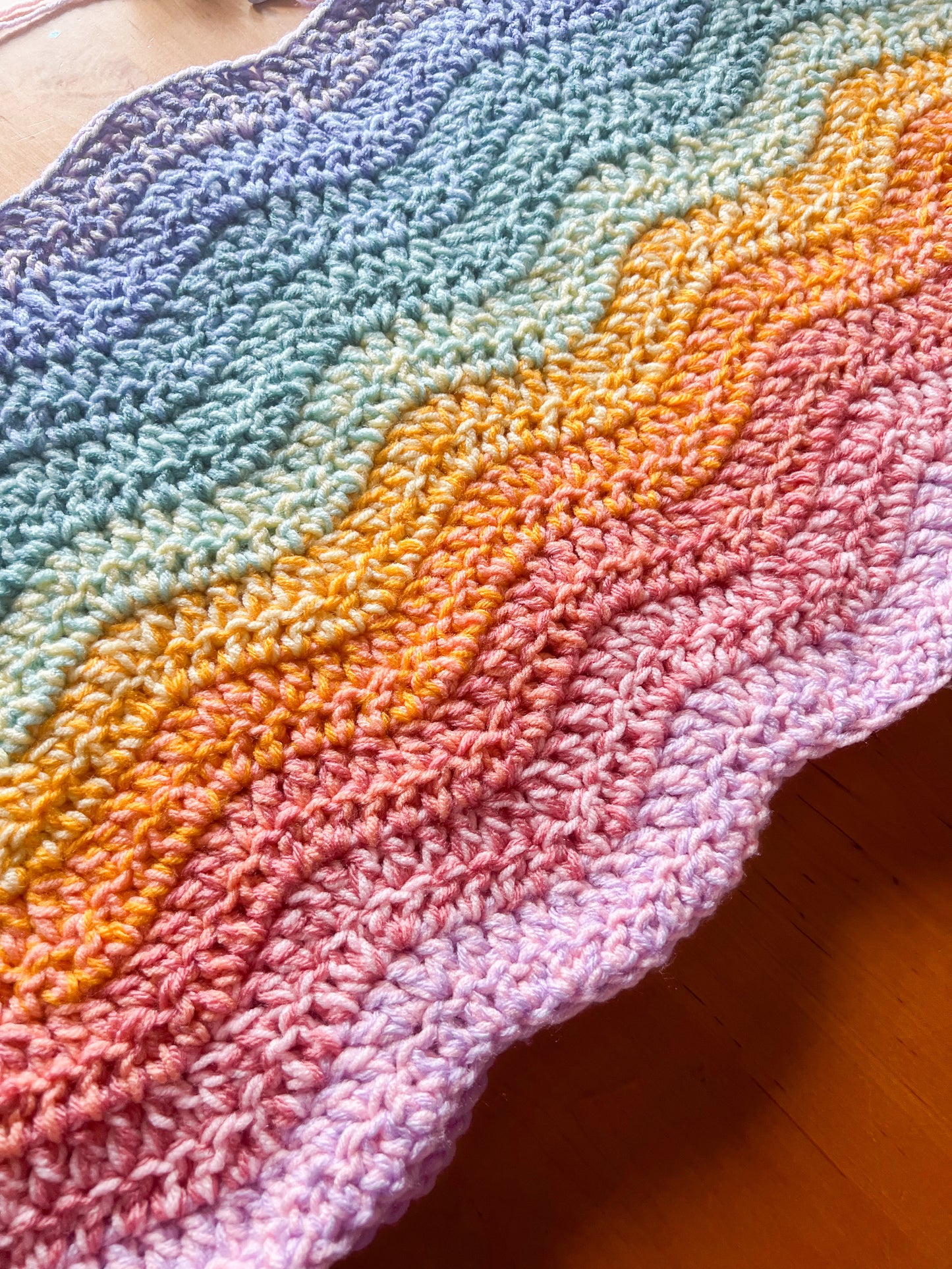 Mette's Unicorn Ripple Double Crochet Pattern & Tutorial