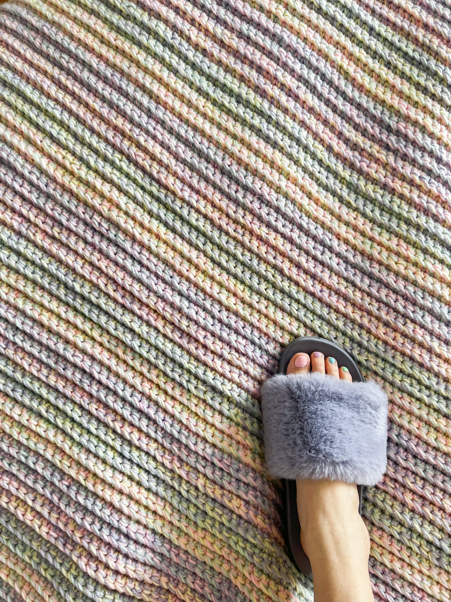 Pastel Crochet Blanket Pattern