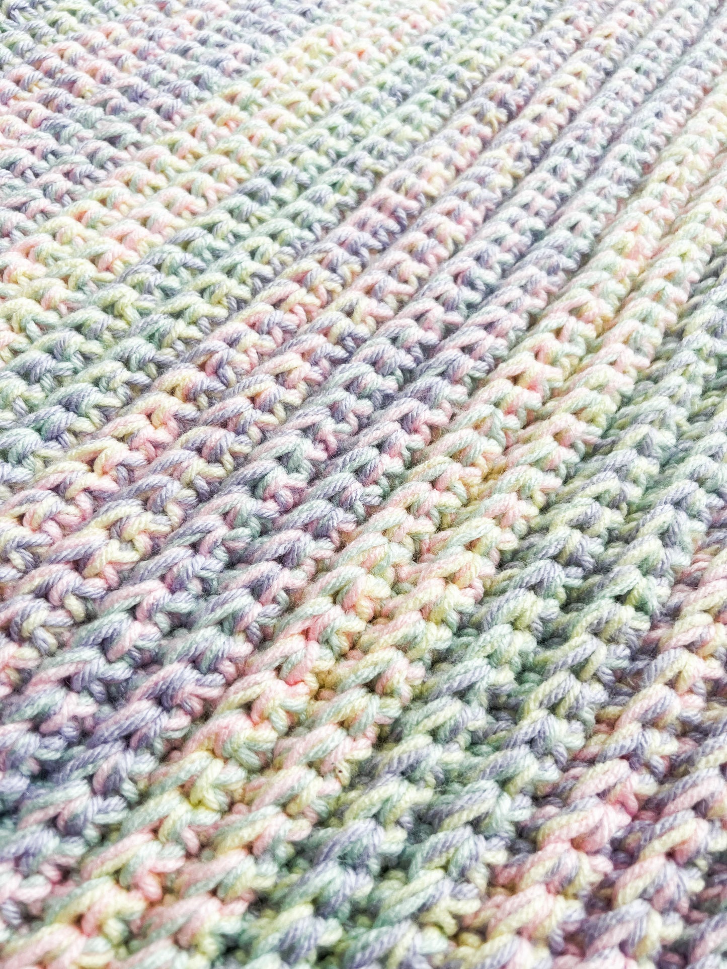 Pastel Crochet Blanket Pattern
