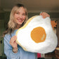 Tufted Wall Art (Fried Egg)