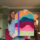 Tufted Wall Art (Jewel Tone Mountain Space)