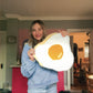 Tufted Wall Art (Fried Egg)