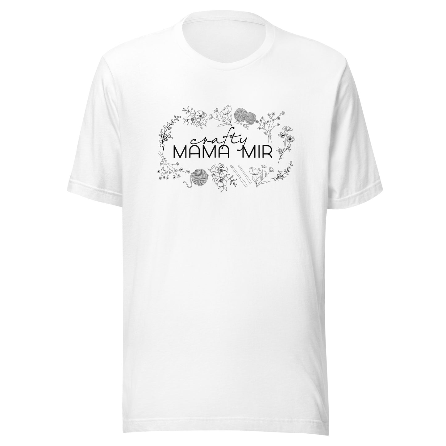 Floral Crafty Mama Mir Unisex t-shirt