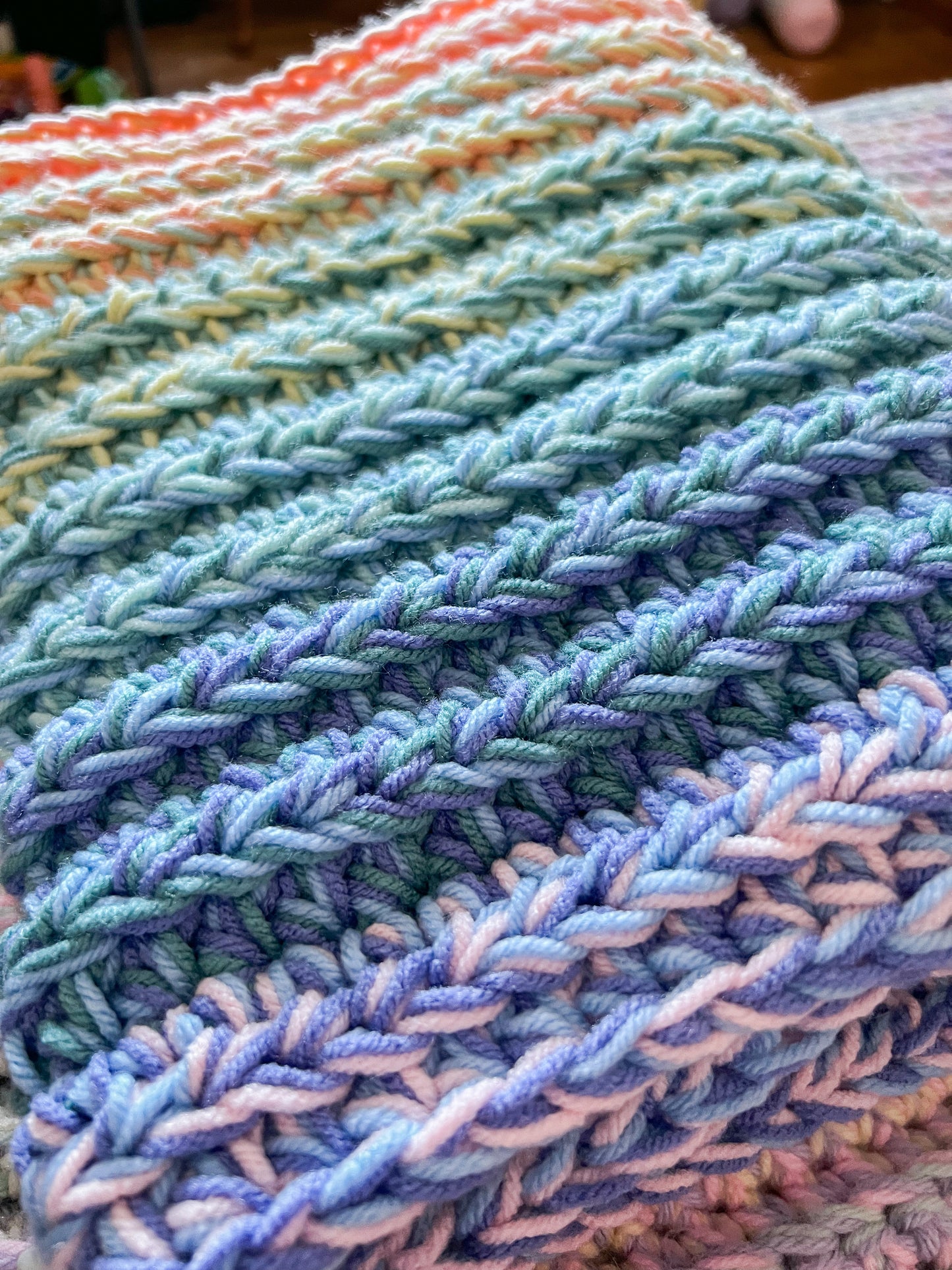 KoKo's Rainbow Half Double Crochet Pattern & Tutorial