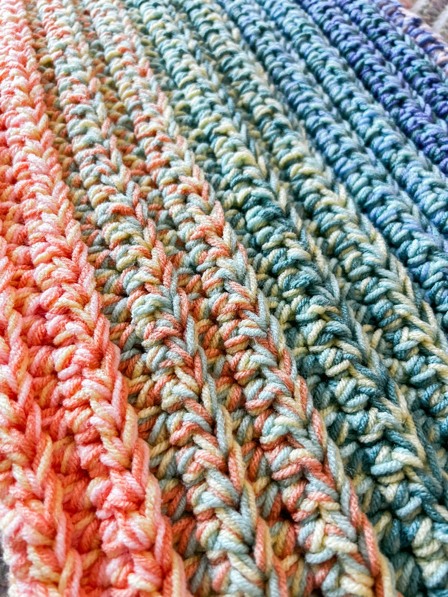 KoKo's Rainbow Half Double Crochet Pattern & Tutorial